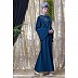 Designer Embroidery abaya with bell sleeves- Teal green